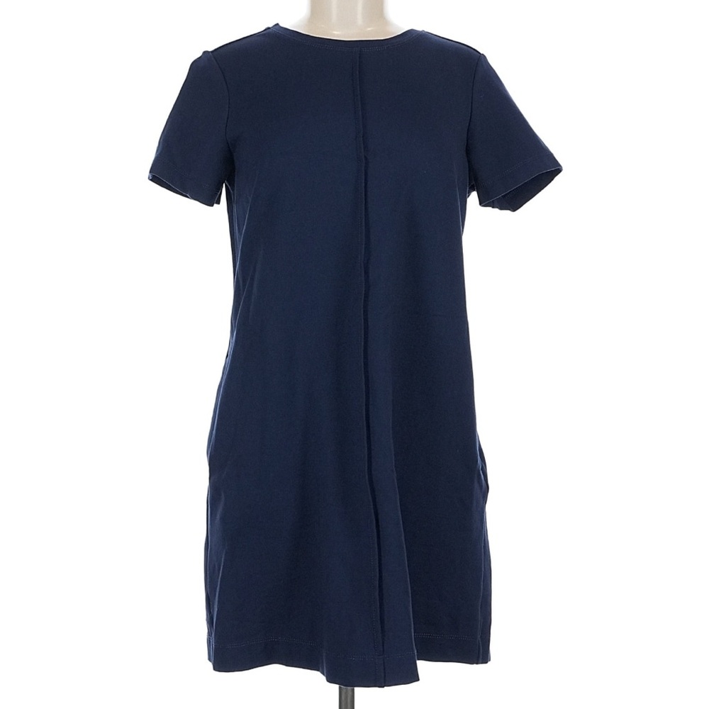 LOFT Navy Blue Short Sleeve Shirt Dress